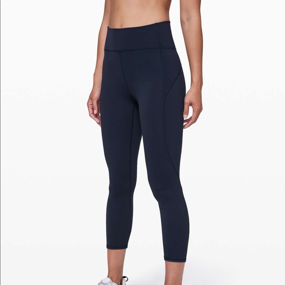 Lululemon In Movement Crop 23in Navy